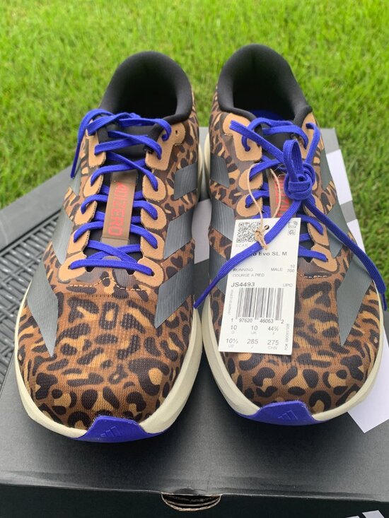 Adidas Adizero Evo SL Leopard Print Running Shoes Men 10.5 Women 11.5 JS4493 main image 4